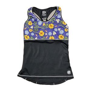 DeSoto Femme Carrera Sprint Tri Top Women's Small Pockets Built in Bra Triathlon